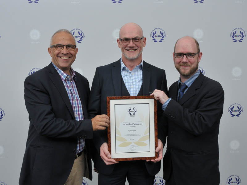 Parkeray Receives Prestigious RoSPA President’s Award