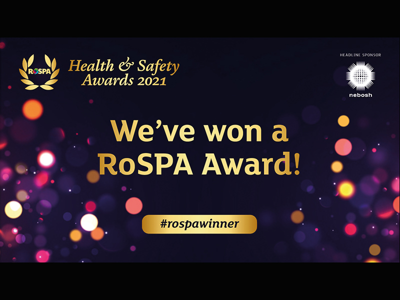 Parkeray Receives RoSPA Presidents Award for Health and Safety