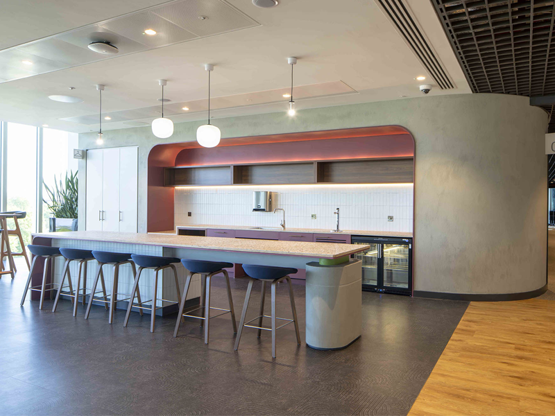Parkeray Delivers Cutting-Edge Social Spaces for High Tech Client
